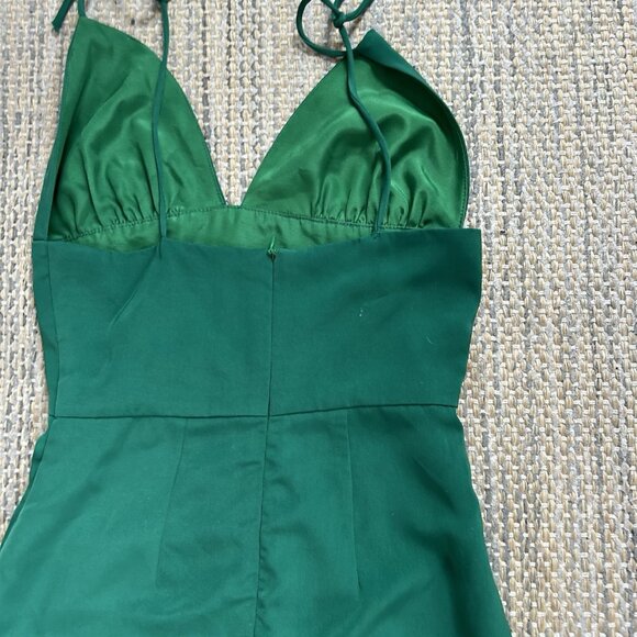 Revolve Superdown Women’s Mini Green Dress Petunia Tie Strap Size XXS - Picture 9 of 14